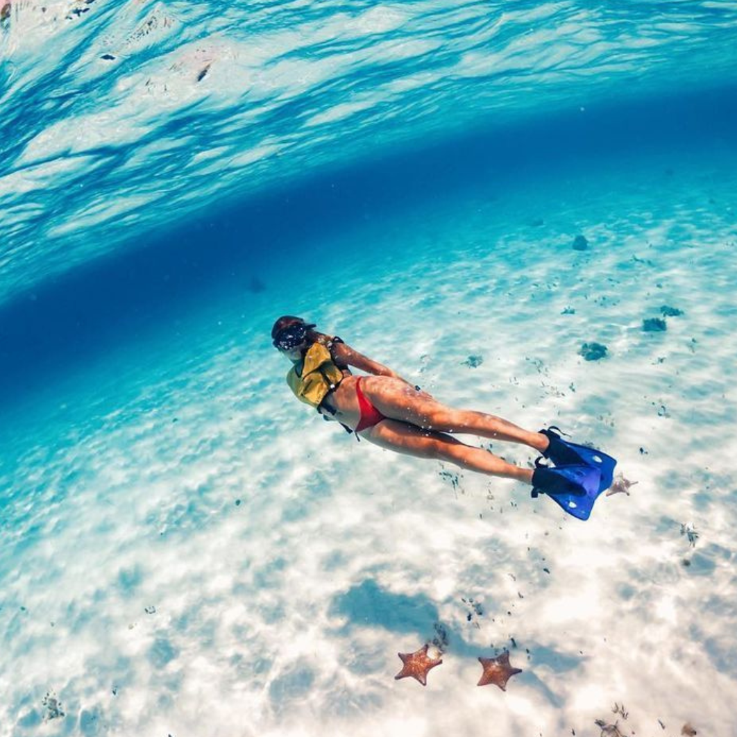 Cozumel snorkel by catamarán & beach
