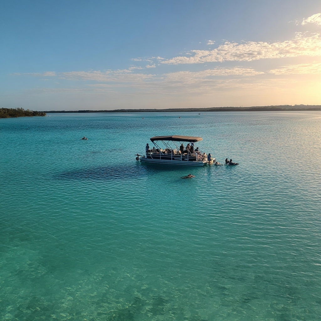 Private Pontoon Boat in Bacalar – VIP Lagoon Experience (Up to 8 People)