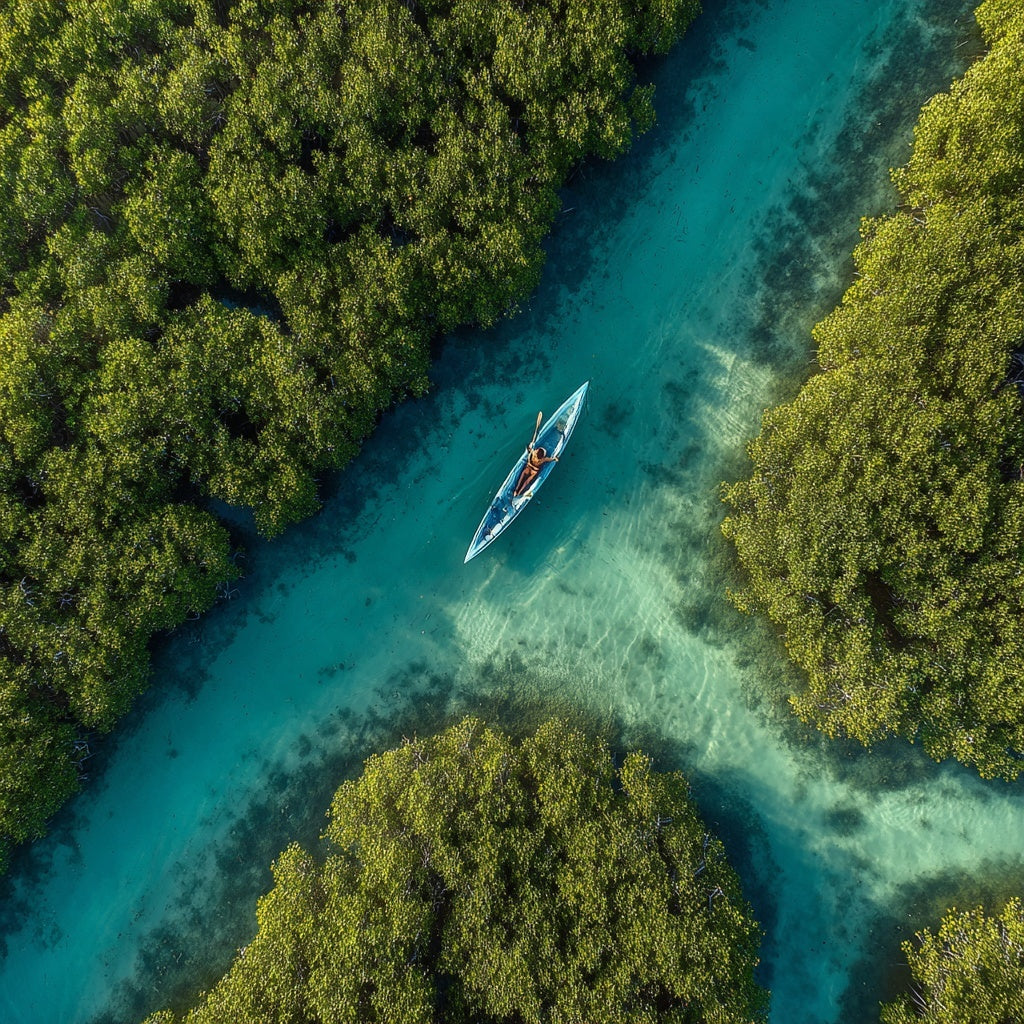 Mangrove Kayak Tour in Holbox – Sunrise or Sunset Experience with Transportation