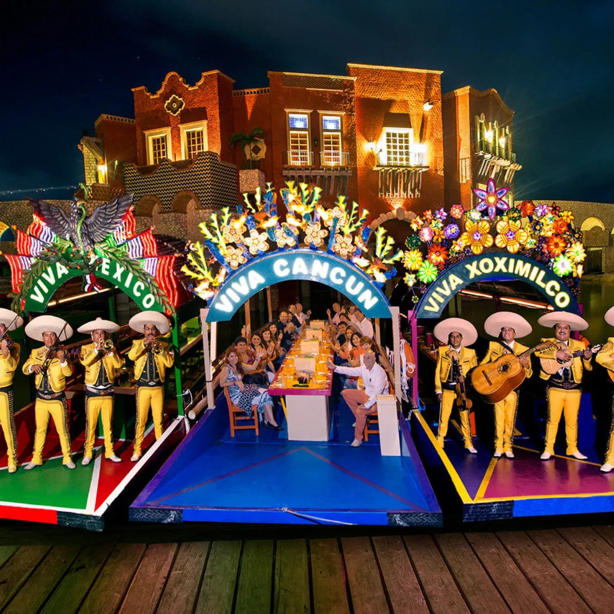 Xoximilco Cancun with Transportation – Mexican Party Night Experience