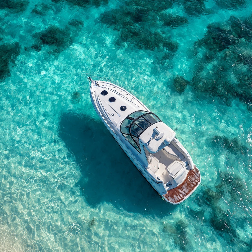 Private Yacht in Holbox – Sunrise or Sunset Experience with Snorkeling & Drinks