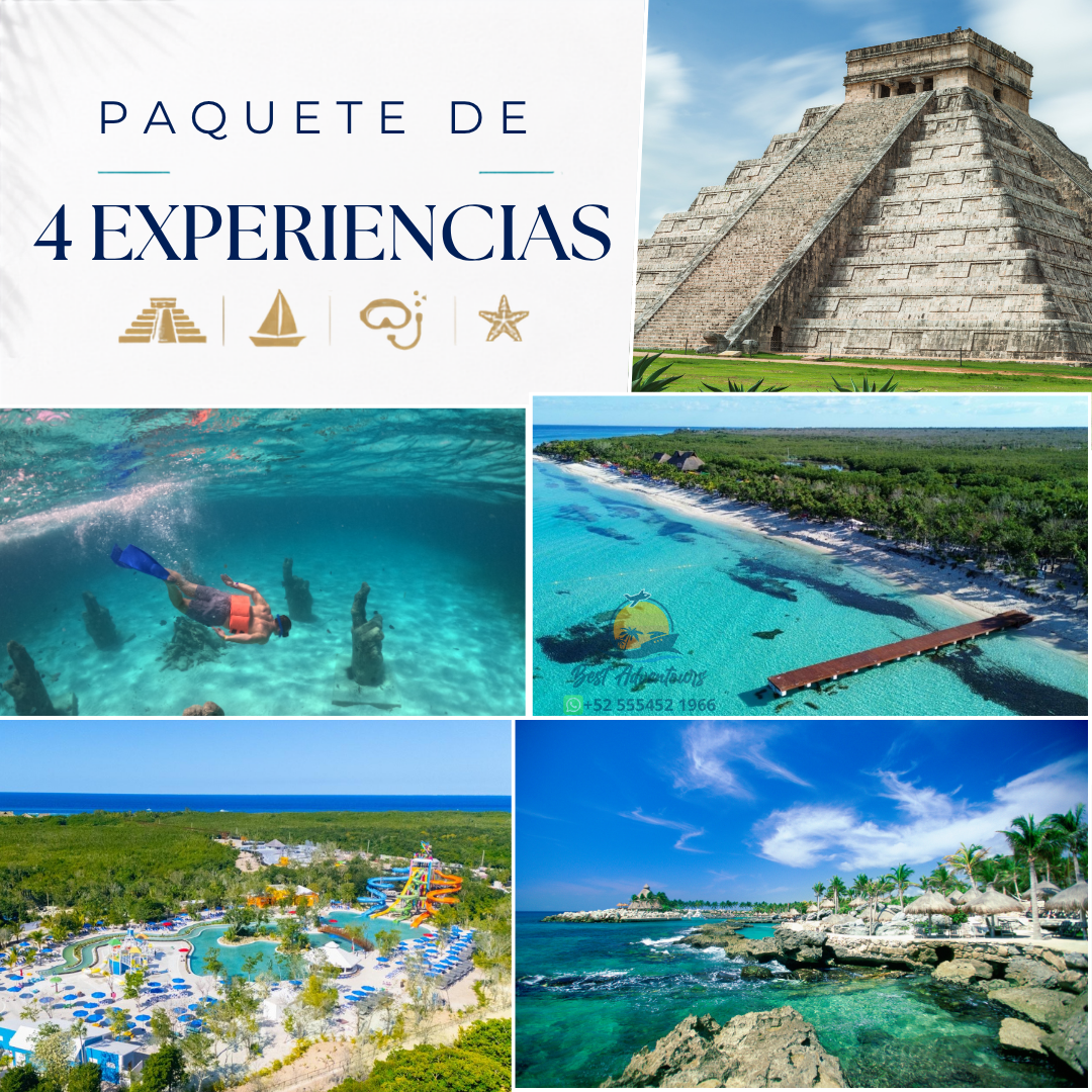 Paquete Xcaret Plus, Xichén Deluxe, El Cielo Cozumel e Isla Mujeres | Bestadventours