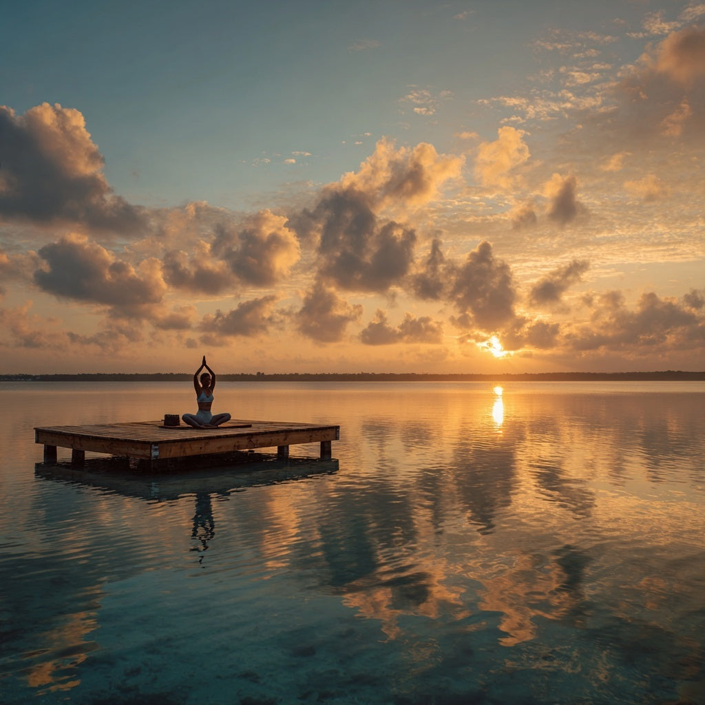Sunrise Yoga Experience in Bacalar – Lagoon Session with Breakfast Included