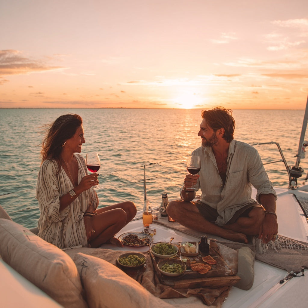Sunset Catamaran in Cozumel – Caribbean Sunset Sailing Experience