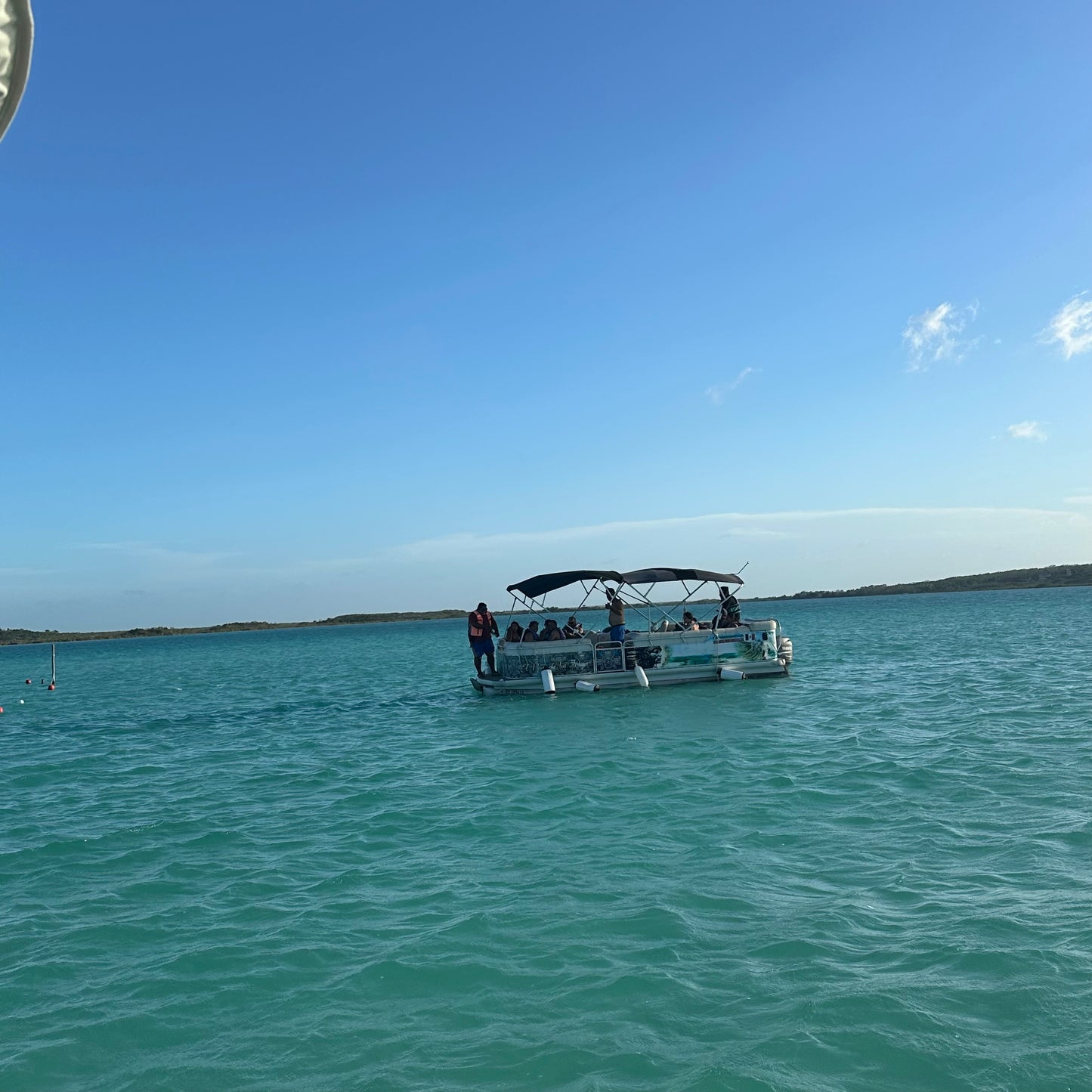 Bacalar Pontoon Tour – Seven Colors Lagoon, Cenotes & Bird Island