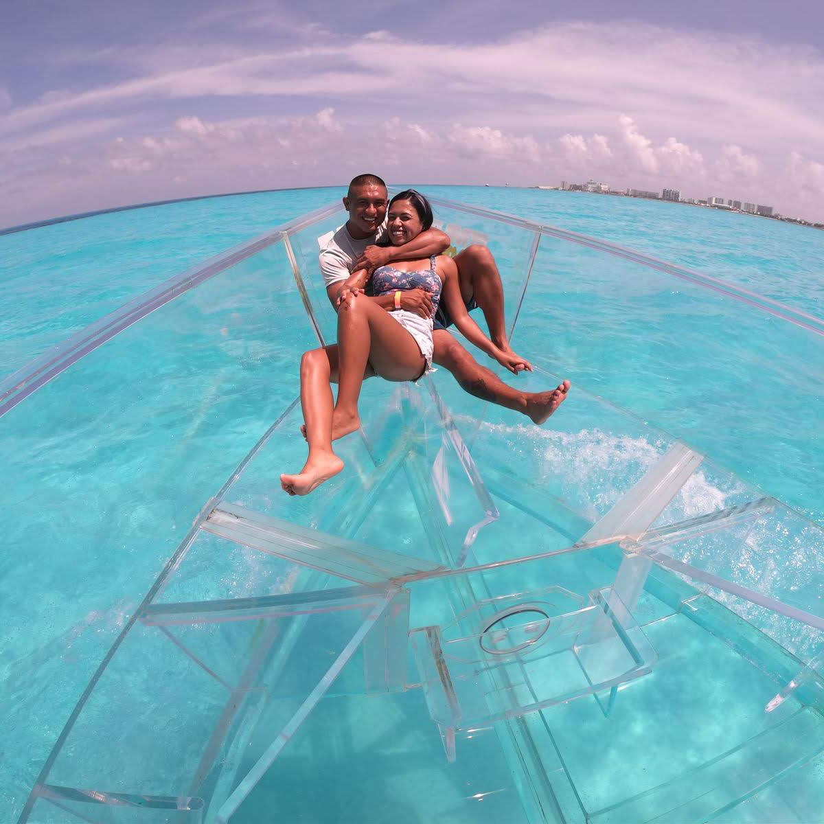 Clear Boat in Cozumel – Reefs, Sunken Ships & Snorkeling Experience