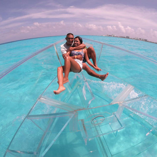 Clear Boat in Cozumel – Reefs, Sunken Ships & Snorkeling Experience