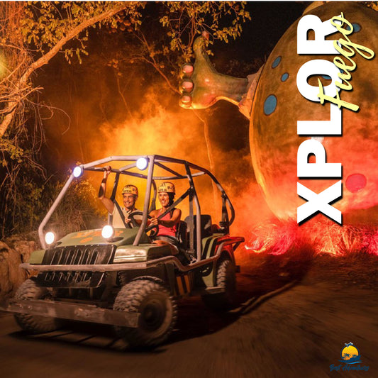 Xplor Fuego with Transportation – Night Zip Lines & Extreme Adventure